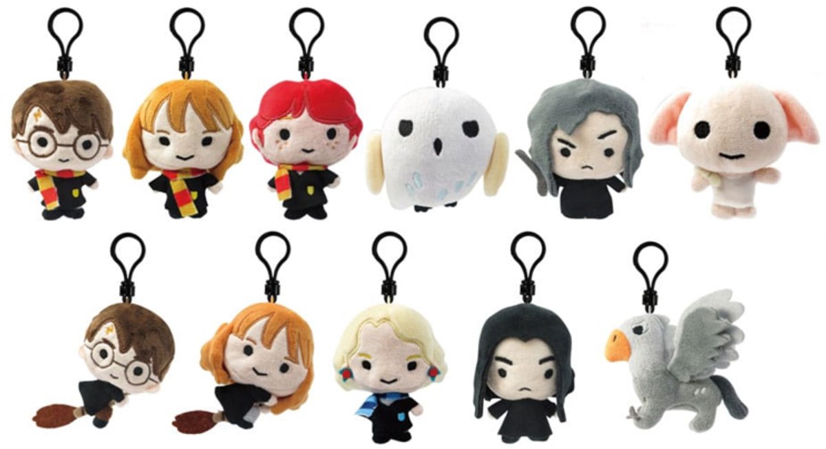 Harry Potter Plush Bag Clips Display (24)