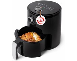 RVV® Mini airfryer - Airfryer - Airfryer klein - Zwart - ‎27cm x 27cm x 32cm
