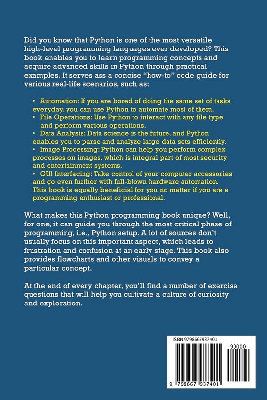 Python Leren Python Programmeren Leren voor Beginners: Stapsgewijze Gids met ...