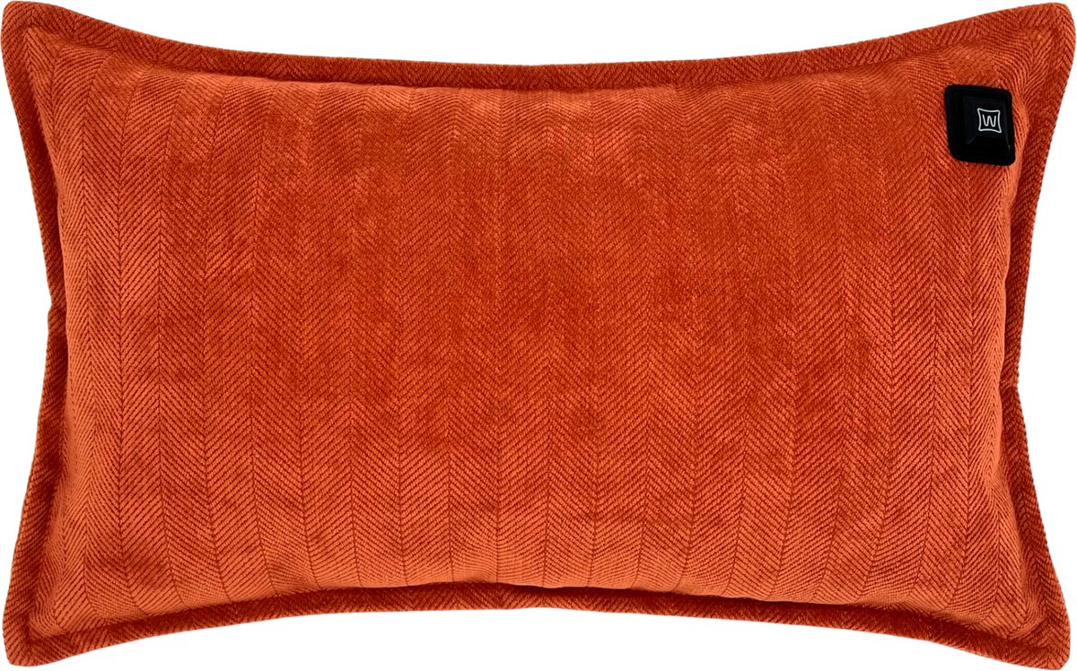 Warmpi® Draadloos Warmtekussen 30x50cm – Incl. 10.000mAh Powerbank – Infrarood Elektrisch Kussen met 3 Warmtestanden – Chenille Cognac – USB & Netstroom – 3m Kabel