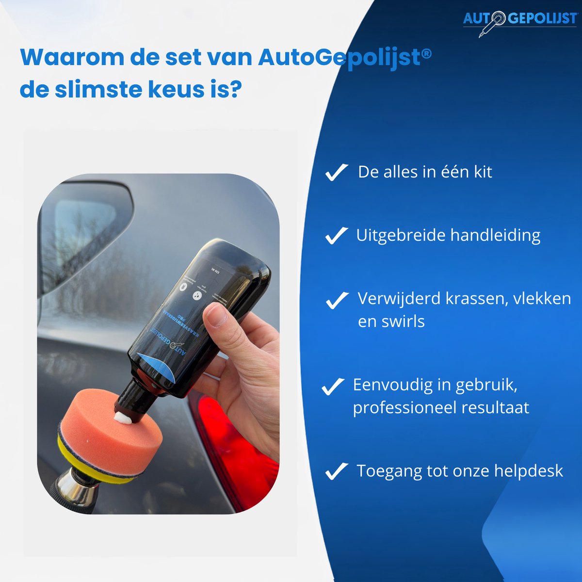 Auto Gepolijst Krasverwijderaar Pro Set - 10 Delig- Scratch Remover - Krasverwijderaar Voor Auto - Krassen Verwijderen Auto - Polijstset - Polijstschijven - Polijstpads - Polijstpasta - Polijstmiddel – foto 3