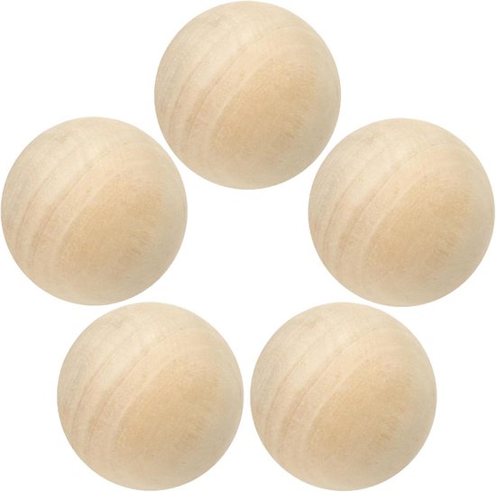 sourcing map 300 stuks ronde houten ballen, diameter 8 mm