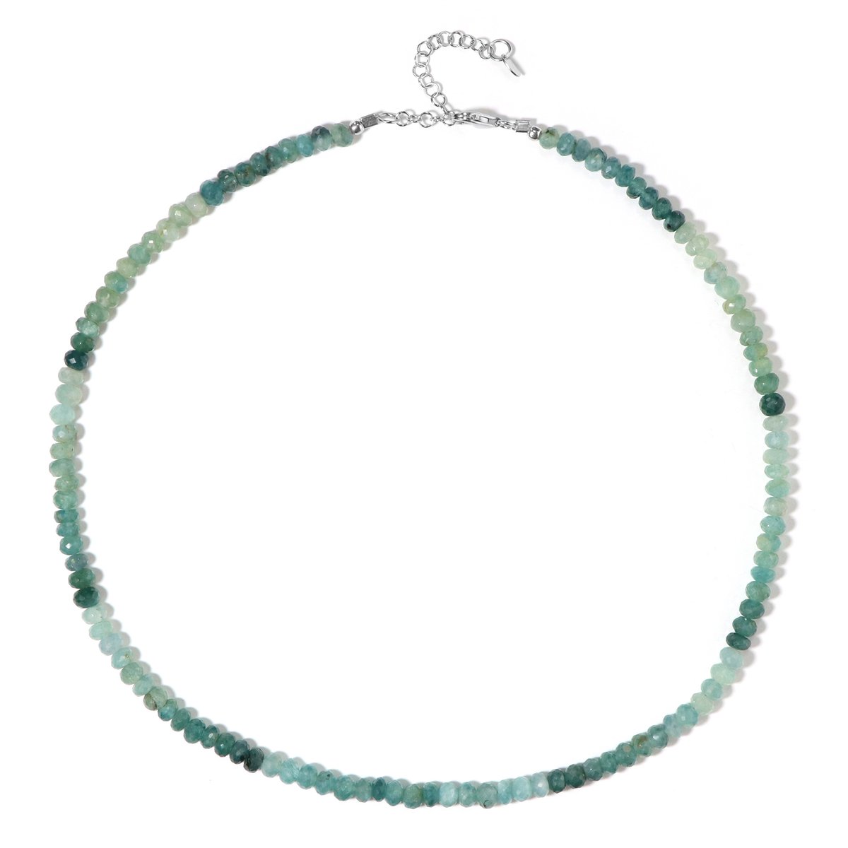 Cavill - Luxe Zilveren Halsketting - 925 Sterling Zilver - Grandidieriet 0.89 ct Fancy Facet Groen - Handgemaakt Dames Sieraad