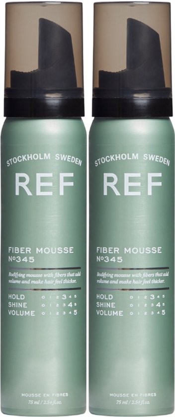 REF Stockholm Fiber Mousse 2X 75ML Travelsize Voordeel