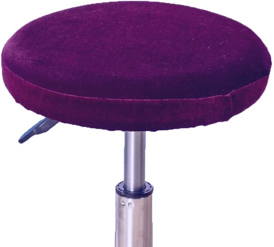 Housse de chaise - Revêtement de chaise antidérapant - Housse de chaise de bureau - Housse de chaise amovible - housses lavables - Convient aux chaises de bureau, chaises pivotantes et fauteuils - Universel - Violet profond - 30-33 cm