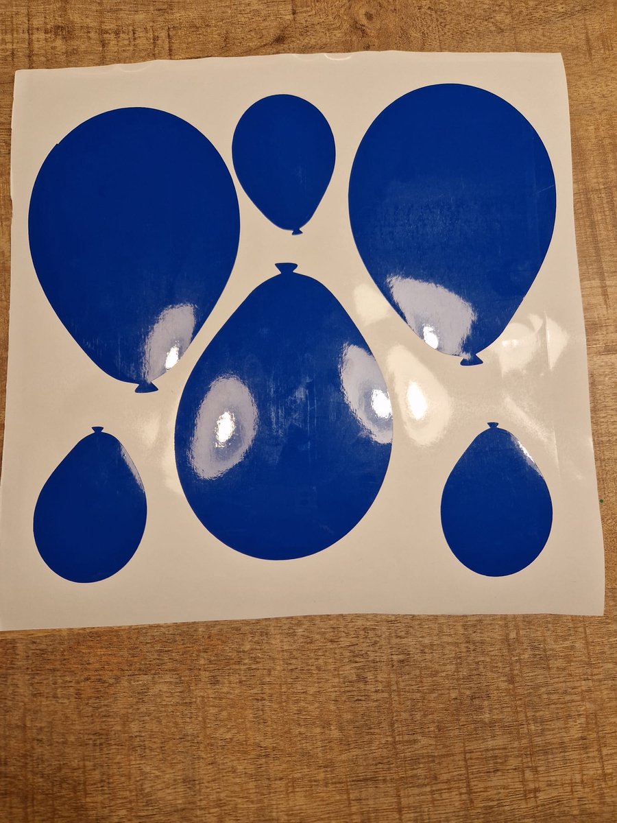 Herbruikbare statische raamsticker carnaval ballon