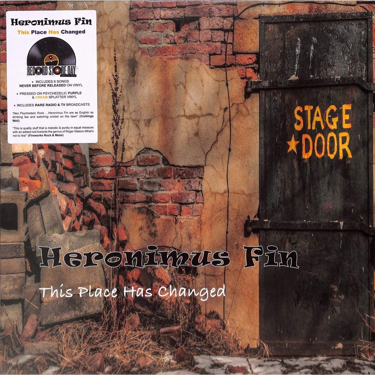 Heronimus Fin - This Place Has Changed (LP) (Coloured Vinyl)