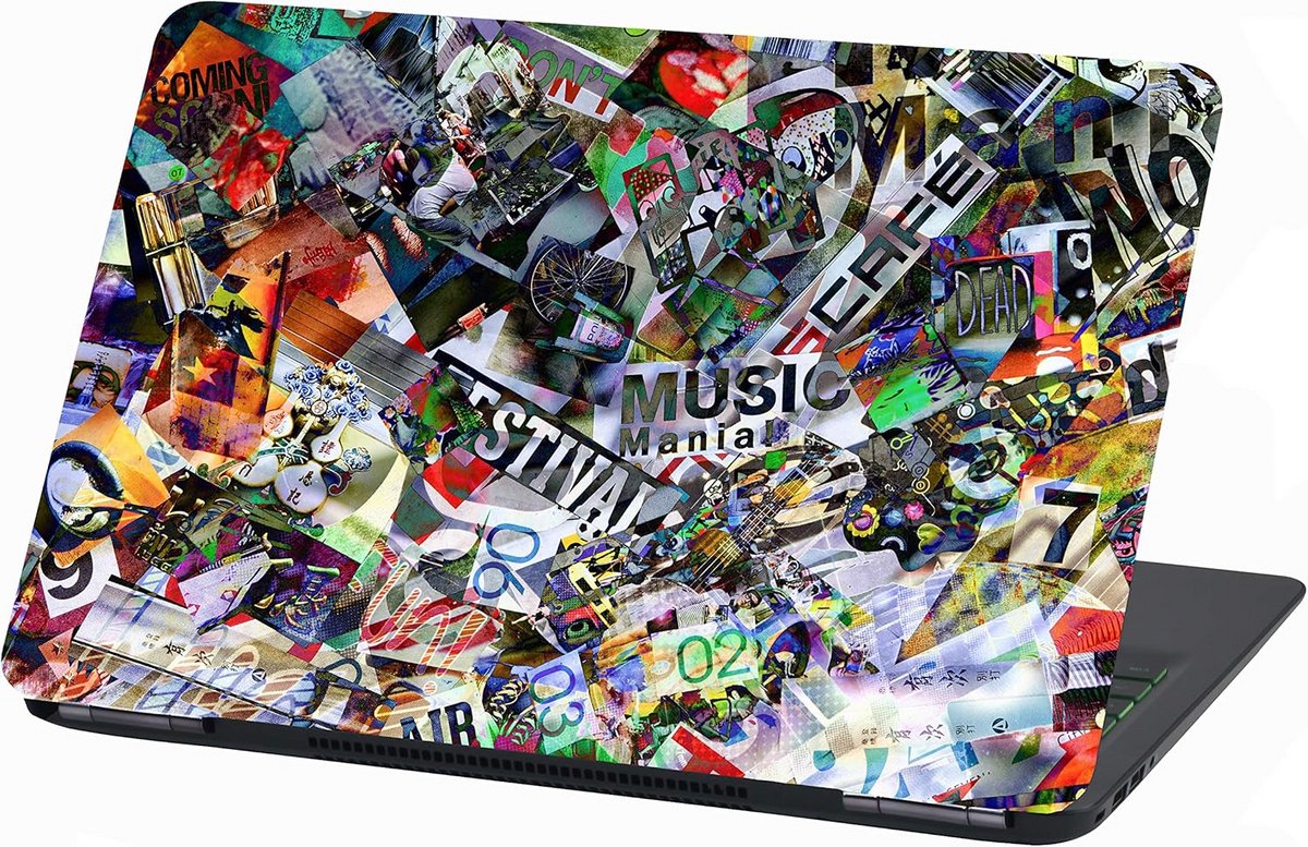 Abstracte Laptop Sticker - Zelfklevende Vinyl Skin voor 13 tot 17 inch Notebooks