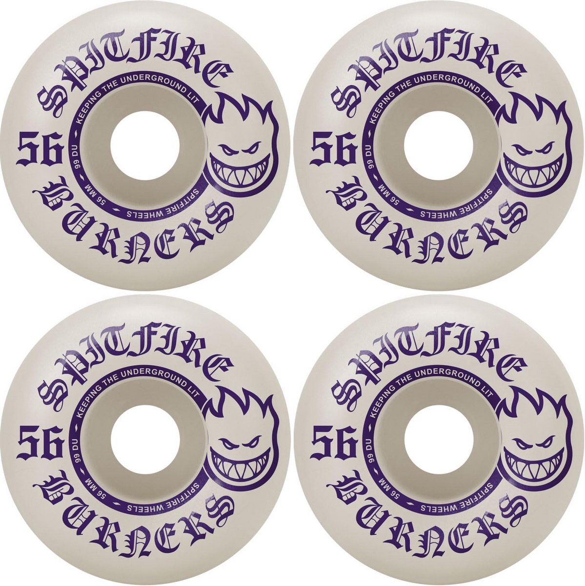 Skateboard Wielen 56mm 99A Duurzaam Urethaan Cruising Wheels Paars