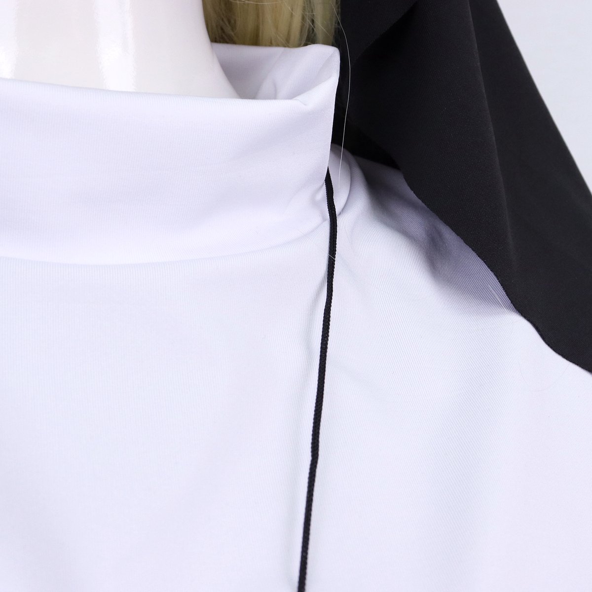 Joya Party® Non Verkleed Kostuum Dames | Luxe Nonnen Jurk met Kap & Kruis | Stretch & Ondoorzichtig | Carnaval, Themafeest & Halloween | Verkleedkostuum Vrouw | — afbeelding 3