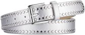 Stud Riem - Zilver | Riemmaat 95 cm | Kunstleer | Fashion Favorite
