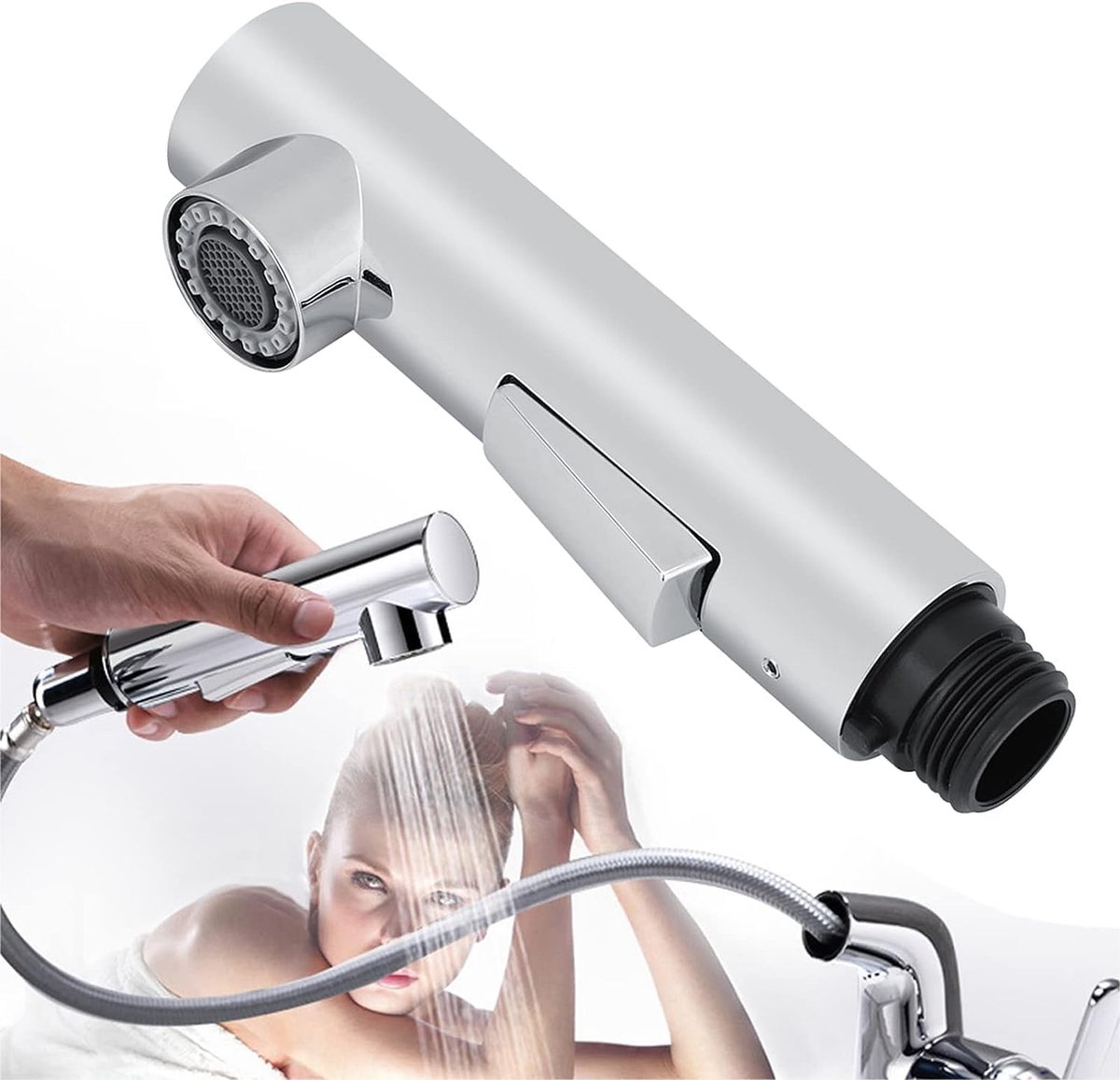 Faucet Sprayer Head - Keuken Badkamer Trek Uit Waterkraan Spraykop Vervangingsaccessoire v