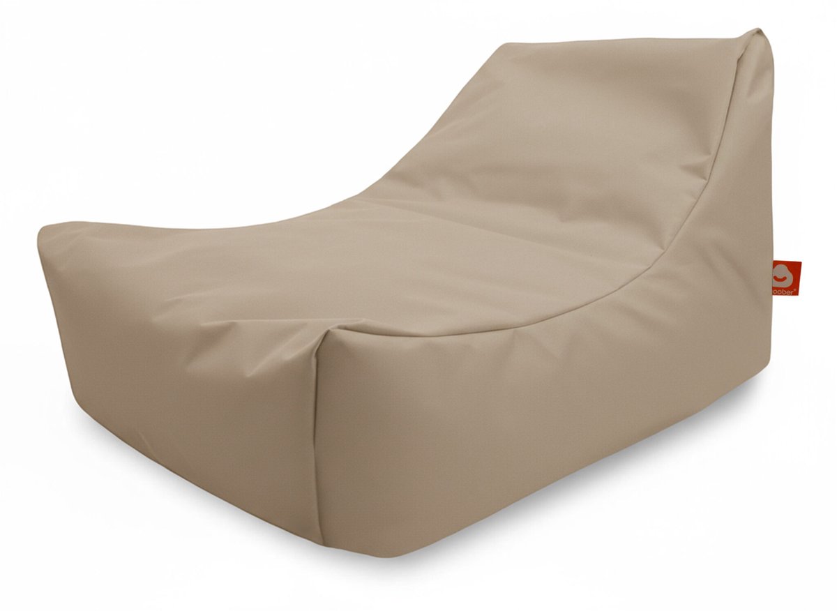 Whoober loungestoel zitzak Bali outdoor beige - Wasbaar - Voor binnen en buiten