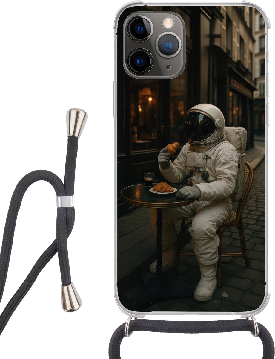 Café - Croissant - Koffie - Astronaut