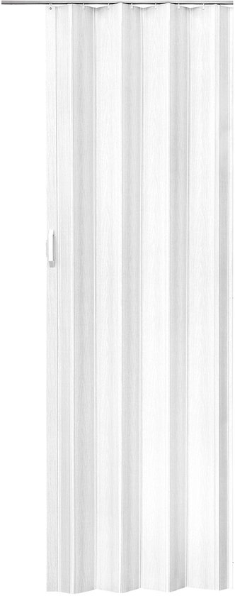 Porte pliante accordéon tectake® - avec poignée coulissante - Étanche et peu encombrante - 80 x 203 cm - Découpable sur mesure et avec fermeture magnétique