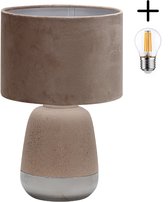 Marron - Comprend une lampe