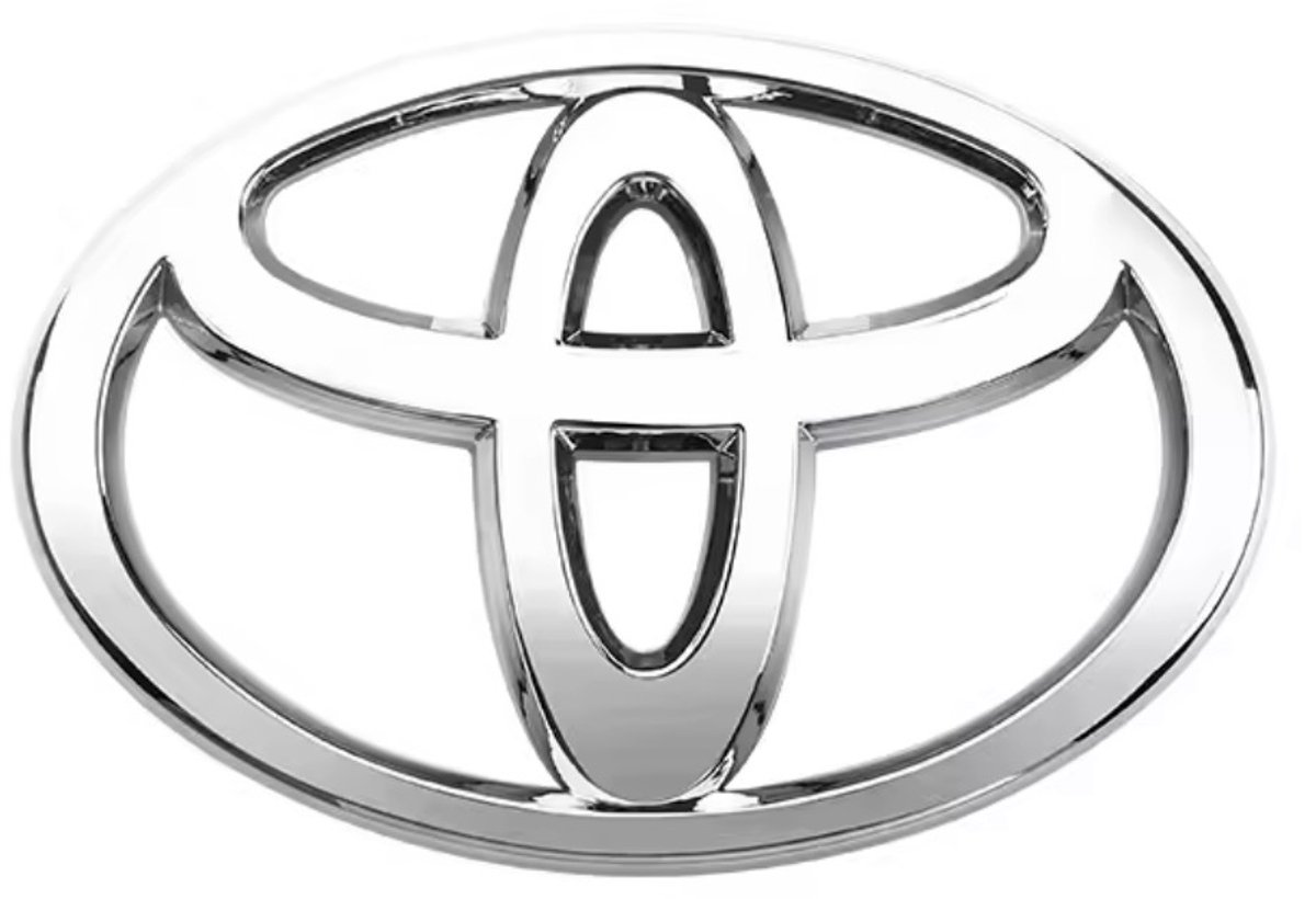 Toyota Embleem - Logo voor Grill/Kofferbak - Chrome - 120mm