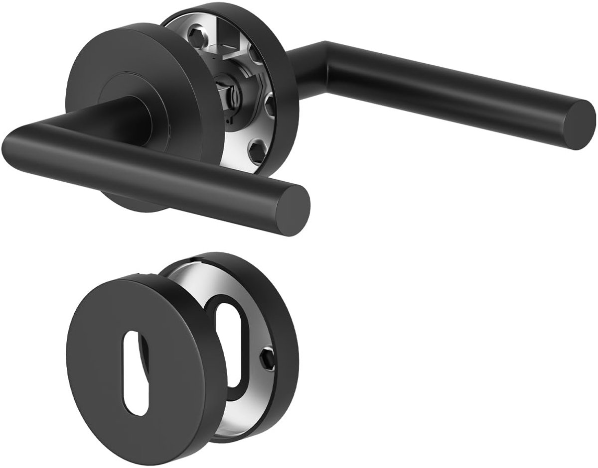 TRANKIELO® - Roestvrijstalen deurklink set - Modern design - Duurzaam en eenvoudig te installeren