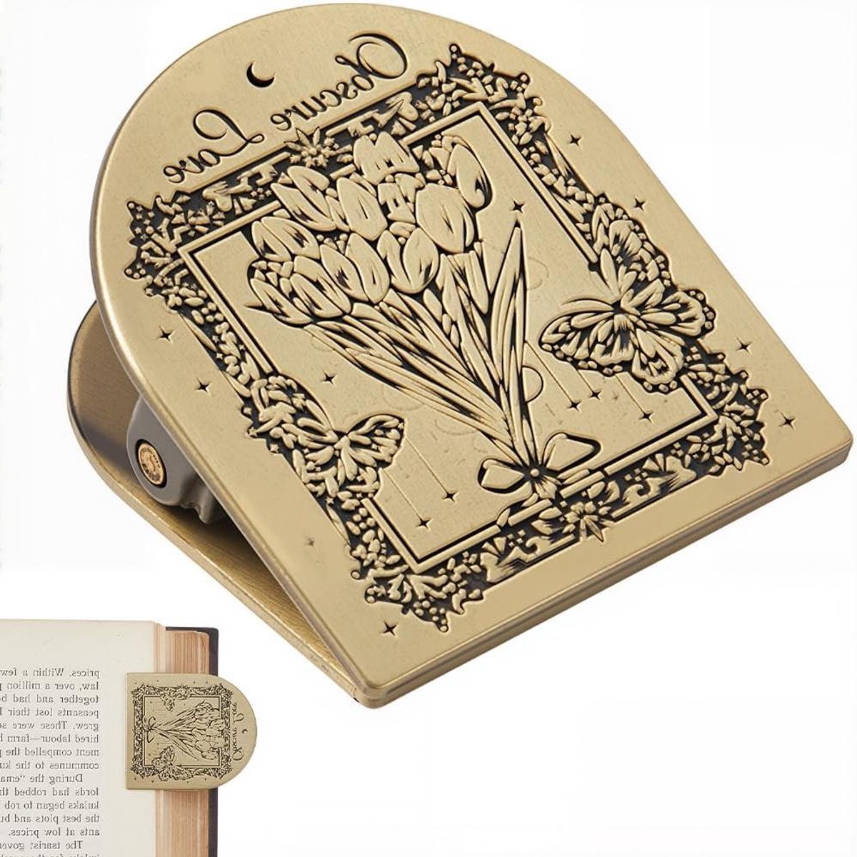 CSGoods - Decoratieve accessoires voor reiziger vintage notebook houder met bloemen vlinder design