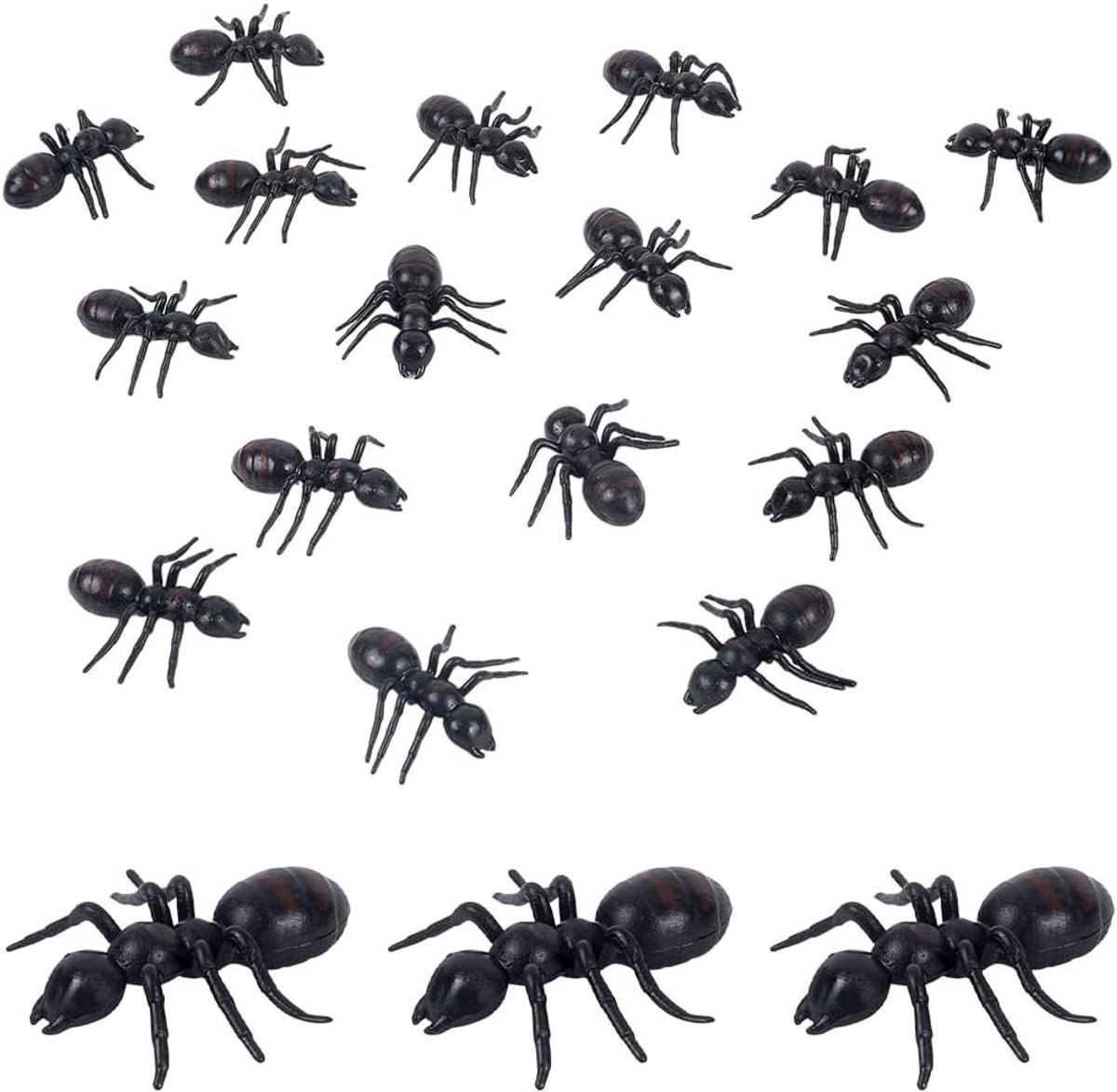 CSGoods - Simulatie zwarte plastic mieren - Realistische imitatie insecten - Halloween feestartikelen