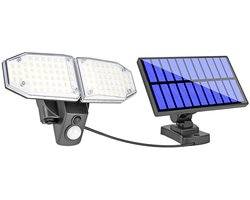 PULUZ - Split Solar Wandlamp met Breed Bereik - 100 LED's - IP65 Waterdichte Solar Beveiligingsschijnwerper voor Garages-Veranda's en Tuinen
