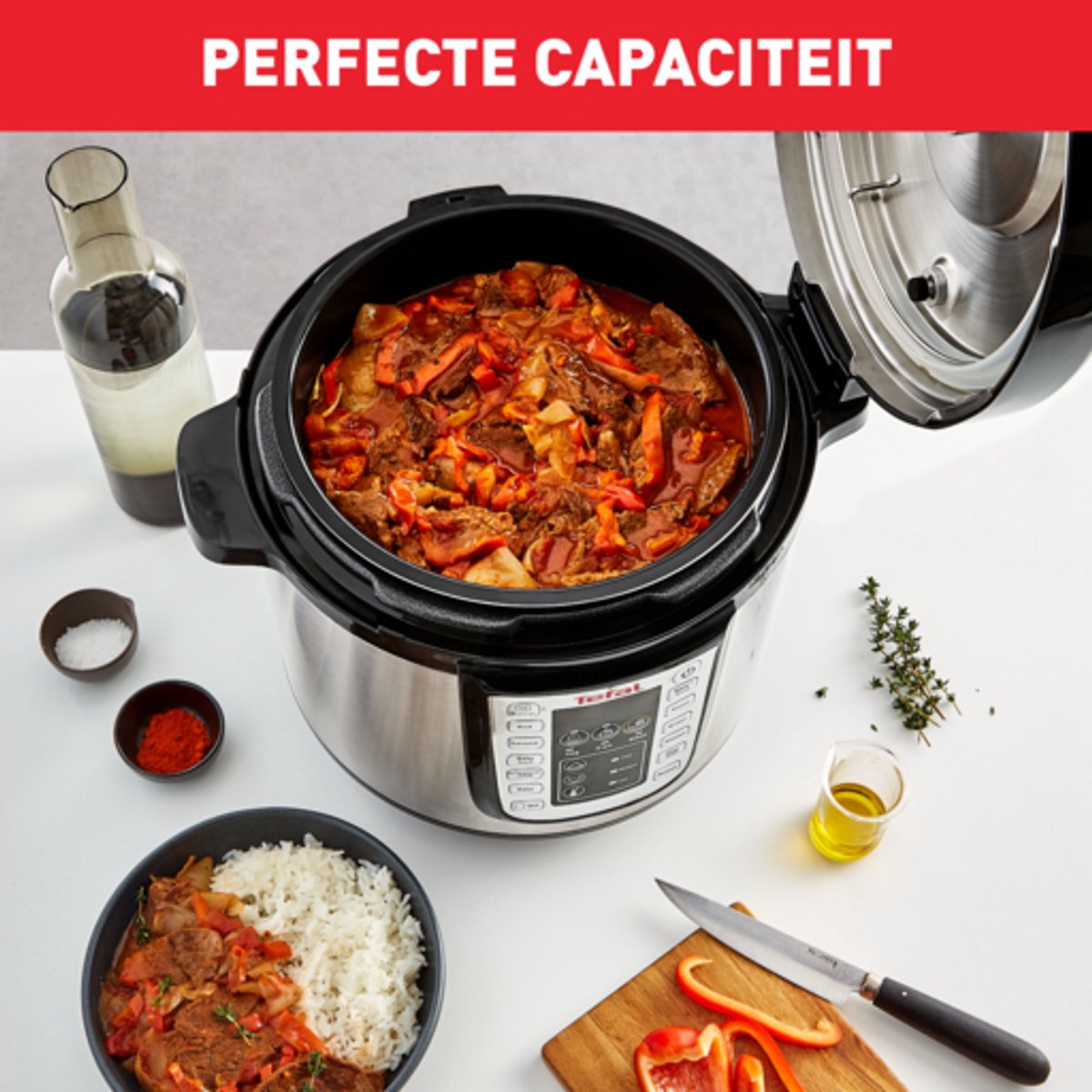 Tefal All-in-One Slowcooker Multicooker 1200W Zilver - afbeelding 3