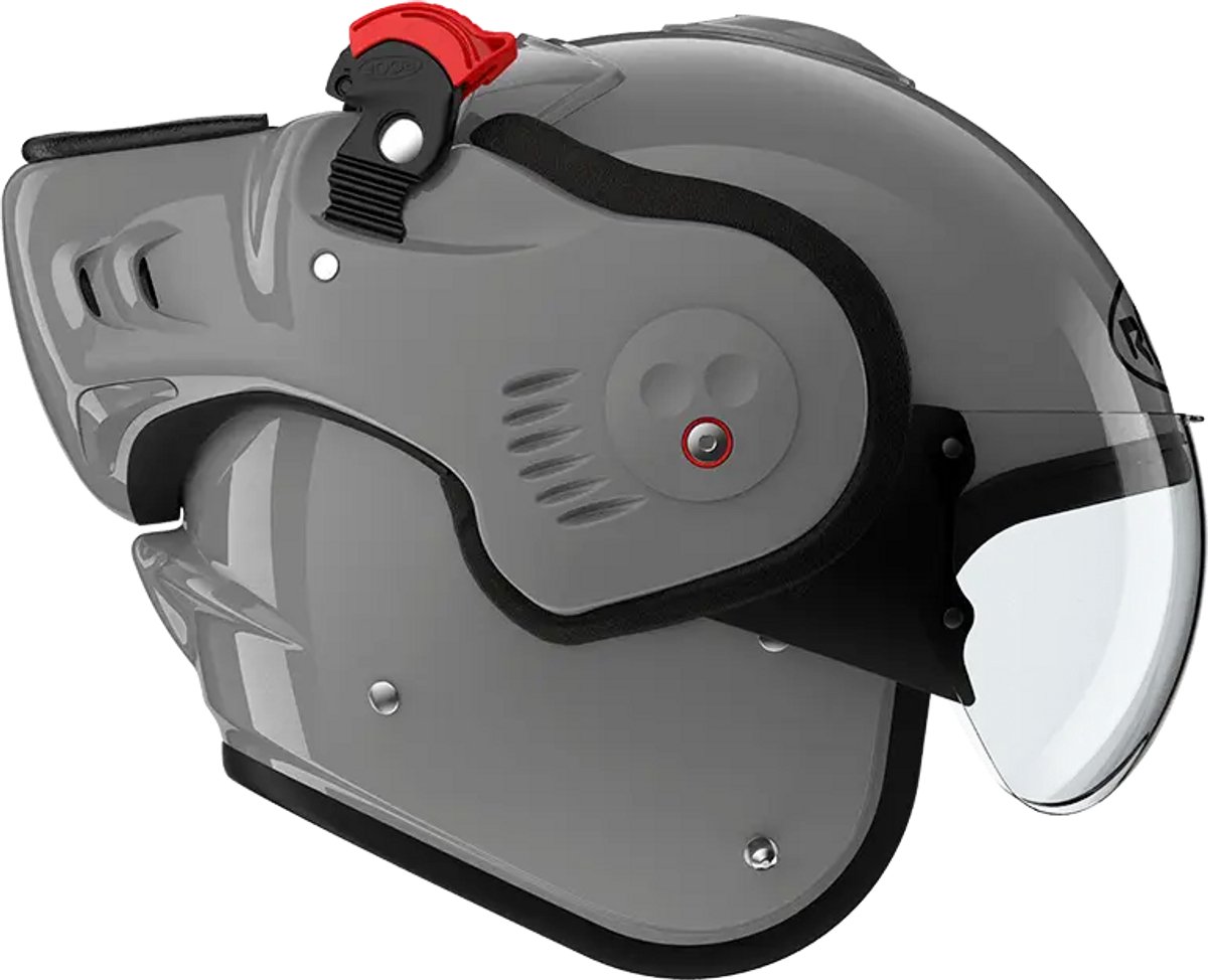 Roof Boxer Alpha Smokey Grey - Systeemhelm - Maat M - Boxer helm - Motorhelm - ECE 22-06 gekeurd