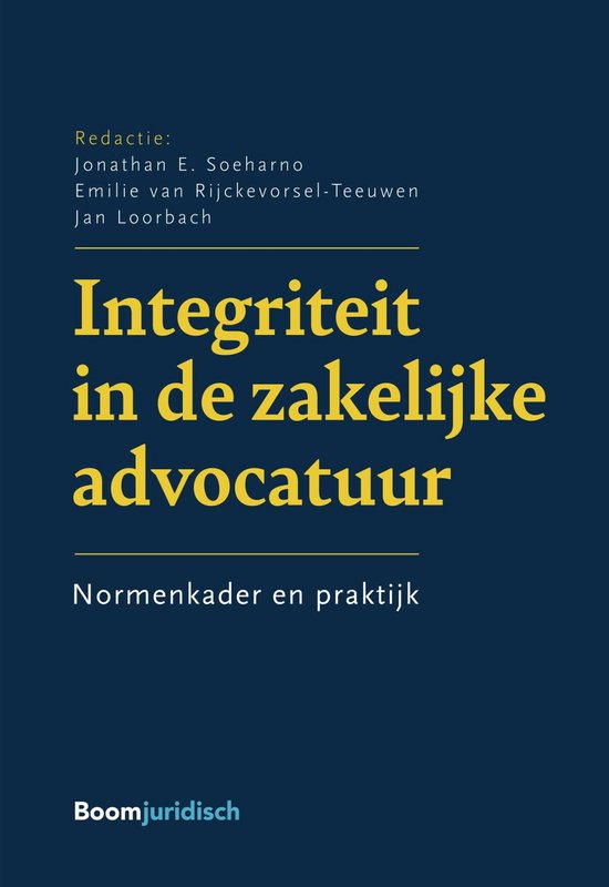 Integriteit in de zakelijke advocatuur - cover