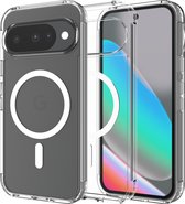 Étui Cazy compatible avec Google Pixel 10 / 10 Pro et MagSafe - Coque arrière transparente de qualité militaire - Qualité militaire