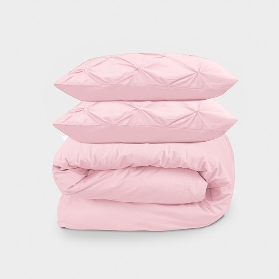 Beau Maison Dekbedovertrek Monte Carlo Tea Pink 200x200/220 + 2 kussenslopen — afbeelding 3