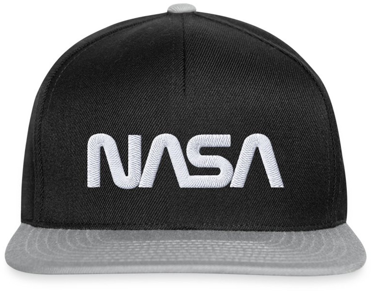 NASA Logo Wit Borduurwerk Snapback cap