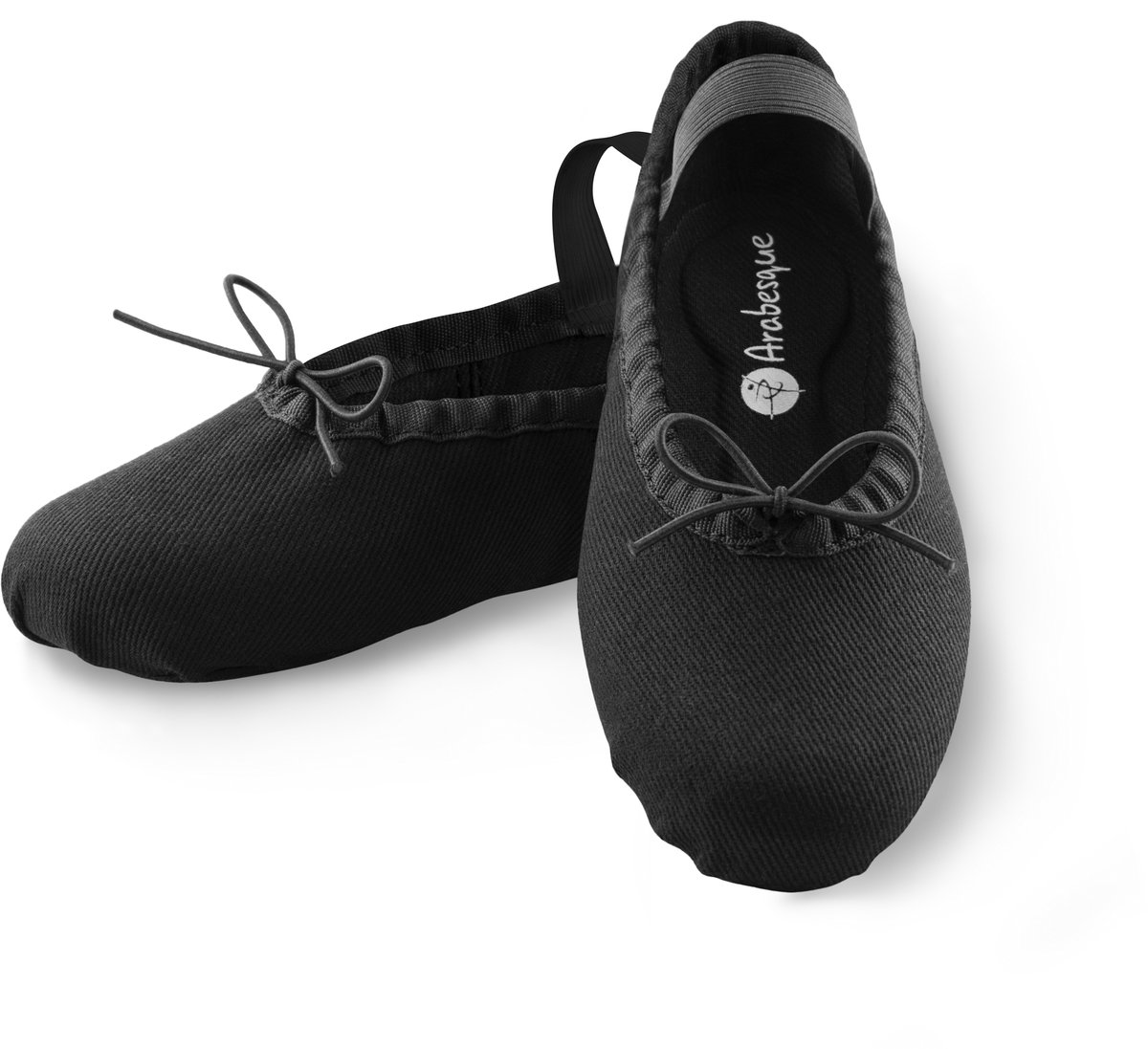 Arabesque Cinderella – Jongeren balletschoenen – Zwart – Canvas – Splitzool – Maat 35
