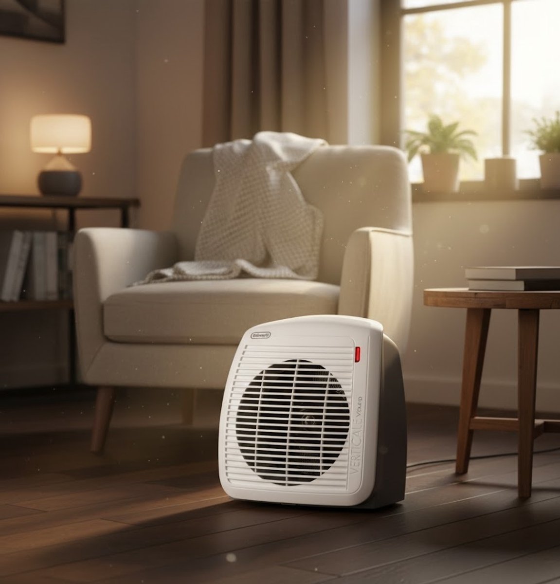 ThermoFan 2000W Compacte Ventilatorkachel met - Ventilatorkachel Thermostaat, 2 Warmtestanden & - Medahomestore