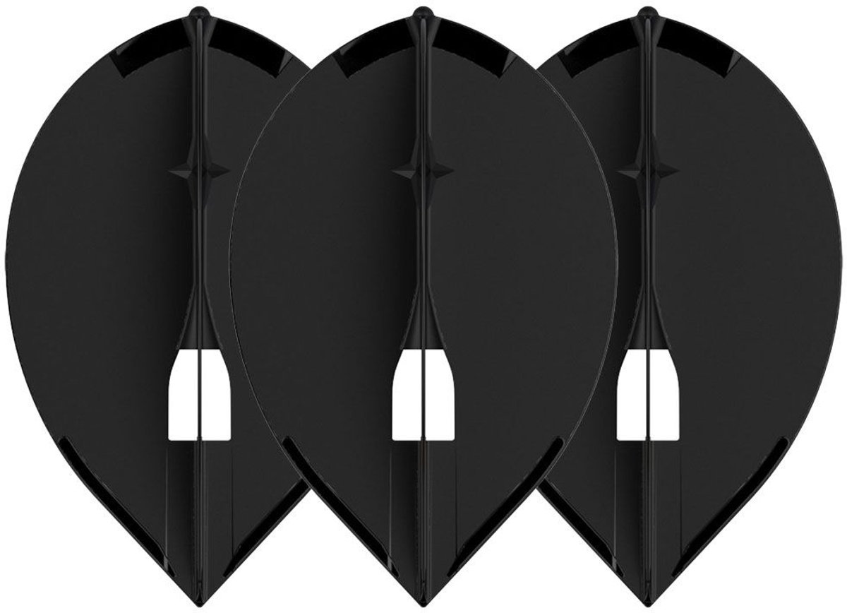 L-Style Champagne L2 Teardrop Black - Dart Flights