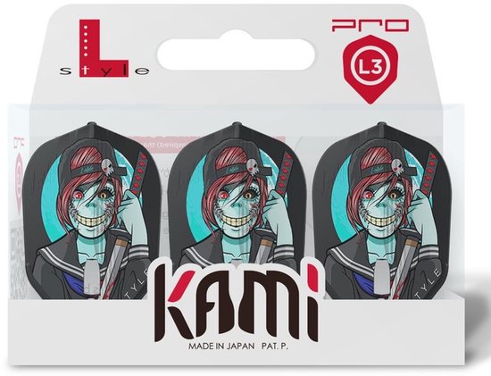 L-Style L3 Kami Ludo le Mat Black V1 - Dart Flights van L-Style — afbeelding 3