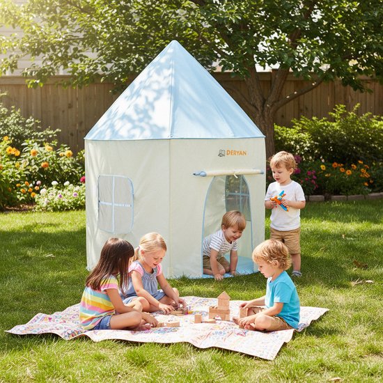 Deryan Luxe speeltent - Speelkasteel - Sky blue van Deryan — afbeelding 2