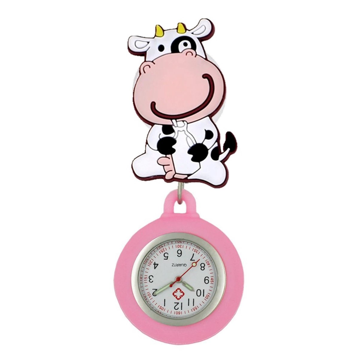 Fako® - Verpleegstershorloge - Zusterhorloge - 3D Roller - Koe