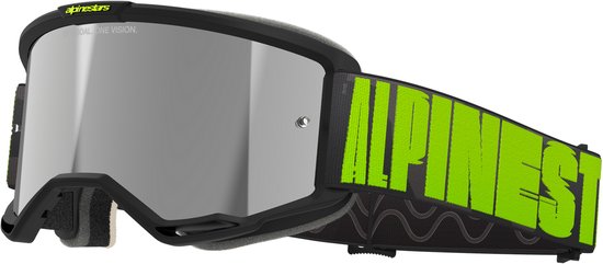 Alpinestars Vision 5 Hollow Off-road Bril Zwart Mirror Silver