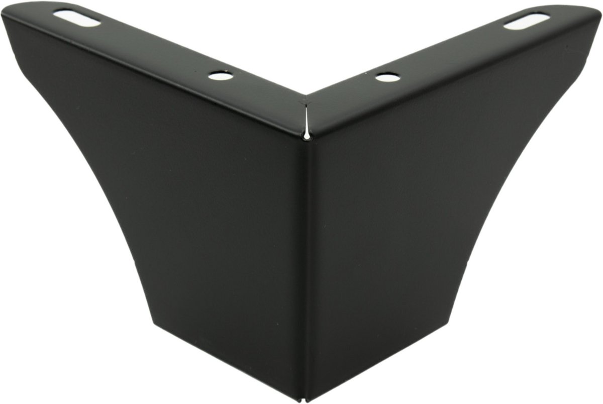 B&B – Meubelpoot – 75 mm – Zwart Mat – Minimalistisch Design – Vloervriendelijk