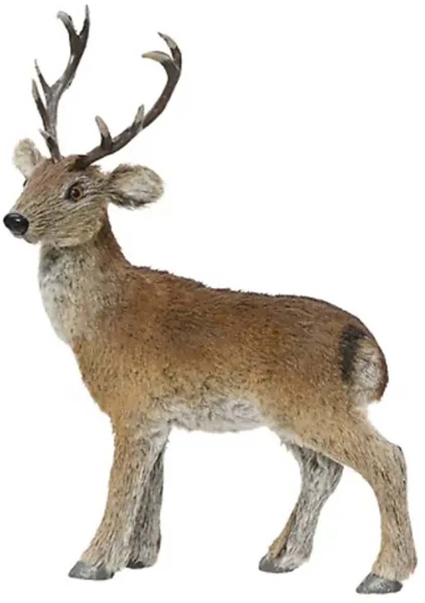 Hert kunstbont l14b27h36cm naturel