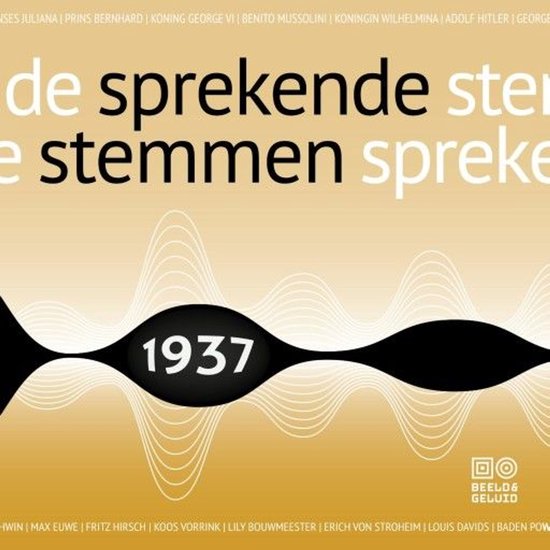 Sprekende stemmen 1937 - cover