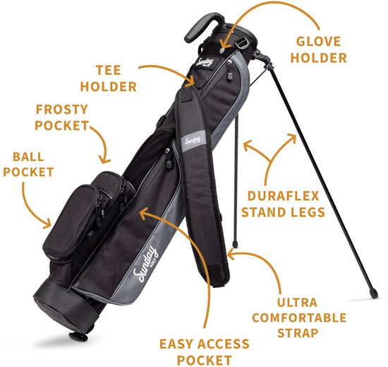 Sunday Golf Loma Standbag 2024 - Zwart — afbeelding 4
