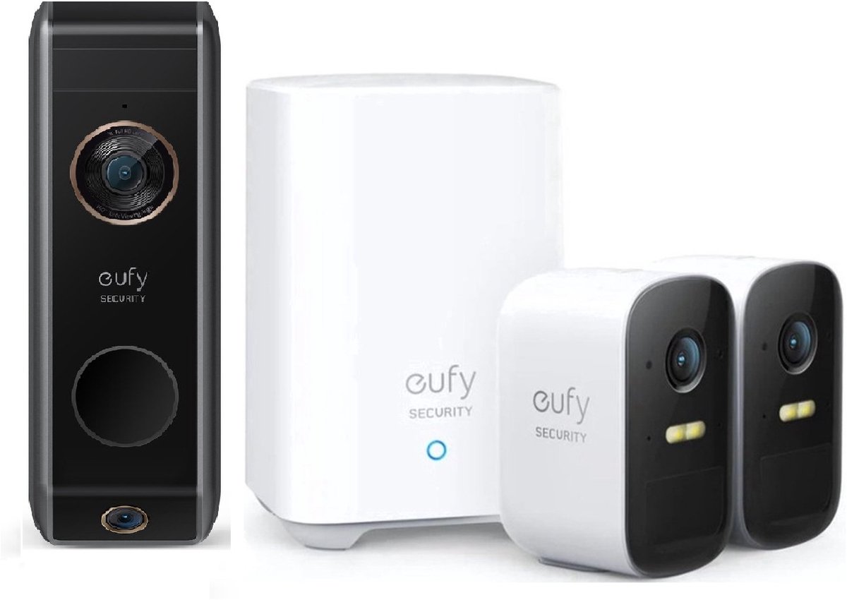 eufy Video Deurbell Dual 2 Pro met HomeBase 2 - 1 pack + - eufy - €278,00