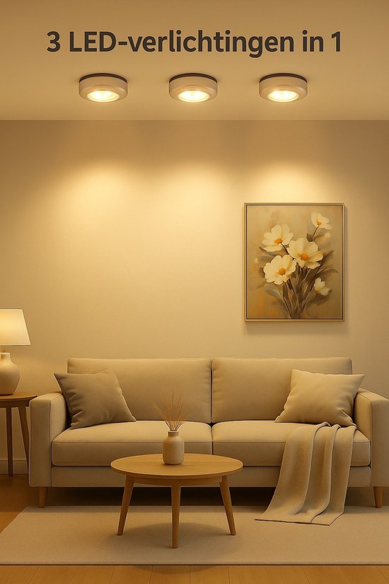 LED Lampen - Druklampen Zelfklevend - Kastverlichting - Onderbo