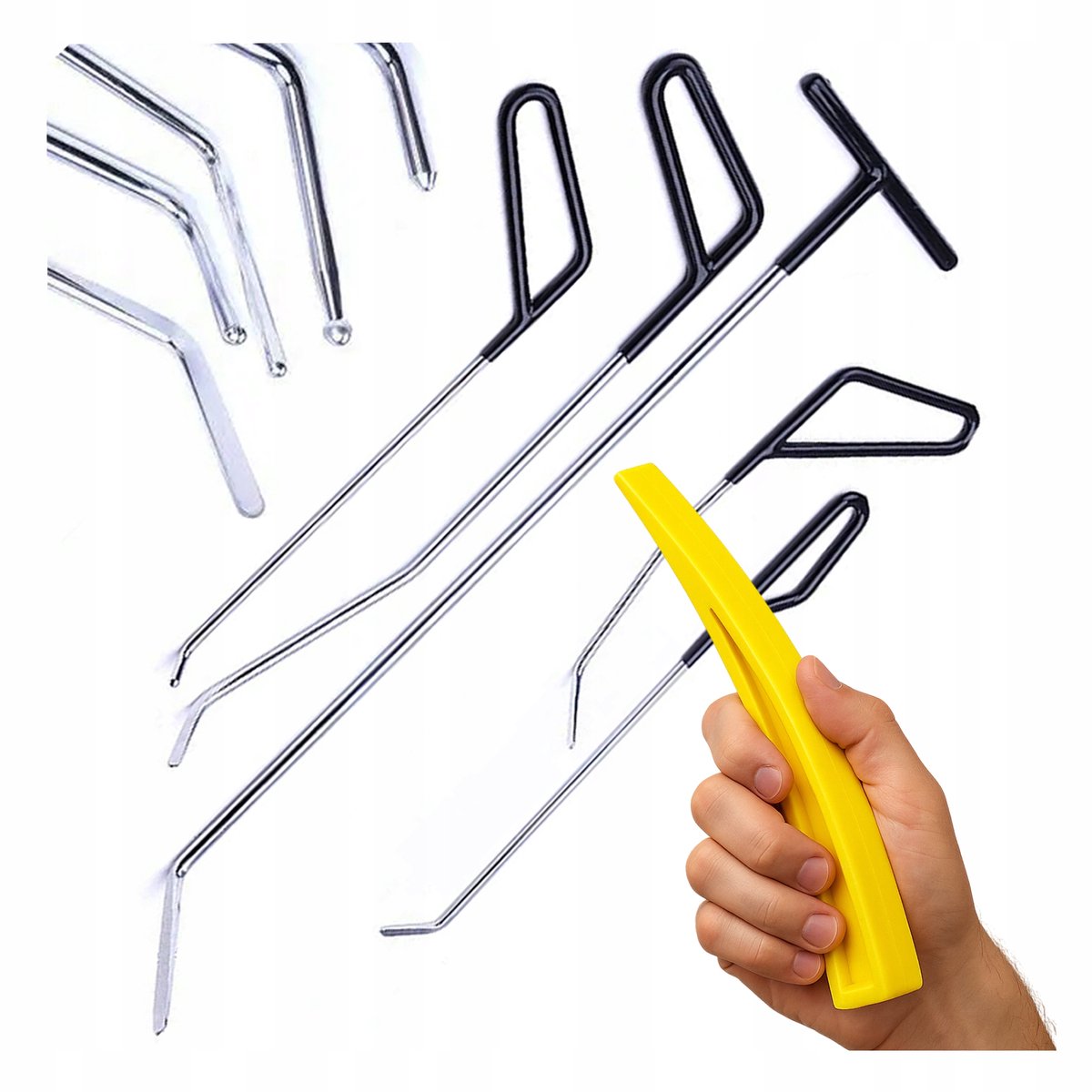 PDR Gereedschap Set: 5 Haken & Kil voor Deukreparatie