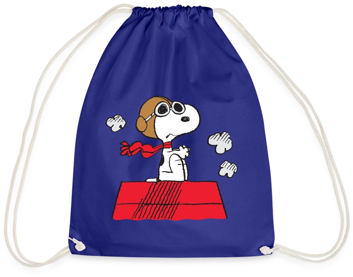 Peanuts Snoopy Piloot Vliegen Gymtas