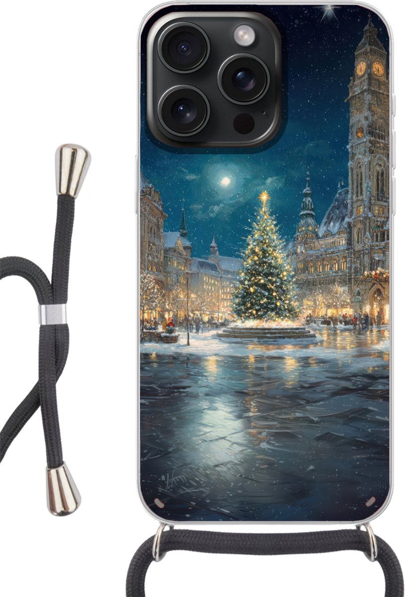 Kerstnacht - Stadsplein - Meerkleurig