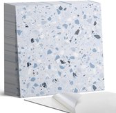 Grijs Patroon met steenfragmenten - 20 cm x 20 cm - 20 stuks