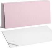 Roze Gladde tegels in een raster - 60 cm x 30 cm - 6 stuks