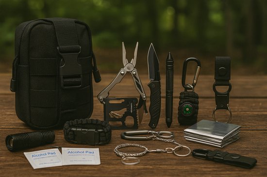 Cabilock - Kit De Survie Métallique 2 Pièces - Boîte à Pharmacie Vide Compacte Pour Camping, Randonnée, Voyage